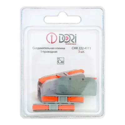 1-проводная соединительная клемма DORI смк 222-4111 (3 шт.) 42709