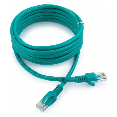 Многожильный патч-корд Cablexpert UTP кат.5e, 3м, литой, зелёный PP12-3M/G