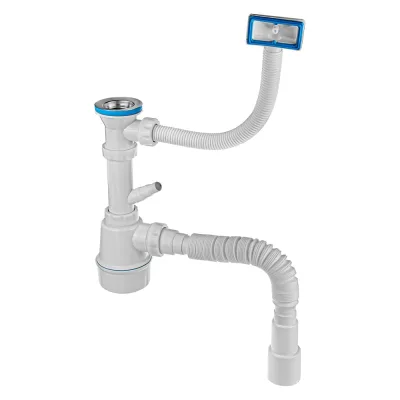 Сифон для кухни MasterProf 1.1/2" х 40 (с отв.для стир.маш.),с г. т. 40 х 32/40/50 ИС.110731