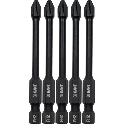 Торсионные биты PH2, 70 мм, 5 шт, S2 Gigant GBM TR5270