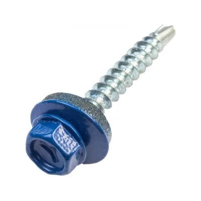 Саморез кровельный ООО ПКФ Сварком 6,3x80 RAL 5005 (синий) (уп/80шт.) k00019287