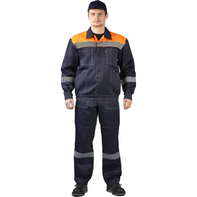 Костюм URSUS ЛЕГИОН темно-синий/оранжевый КОС817-003; 60-62, 170-176