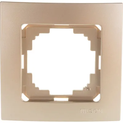 Рамка NILSON одноместная золото Touran metallic 24150091