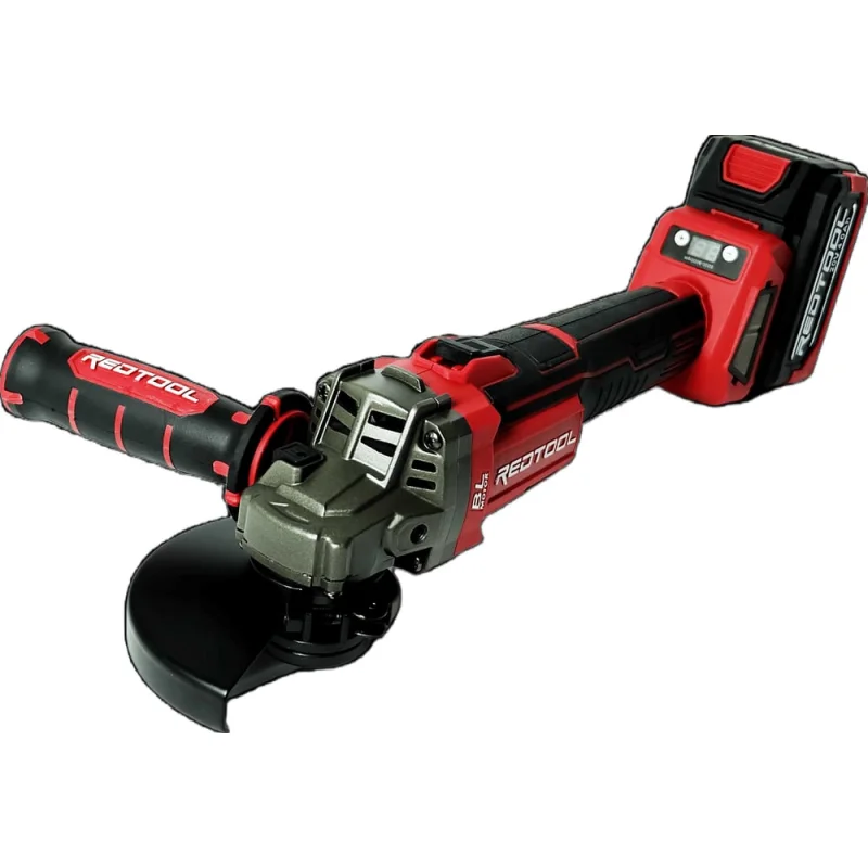 Машина шлифовальная угловая аккумуляторная REDTOOL BG-1197 20В, 125 мм c регулировкой оборотов RT 1197