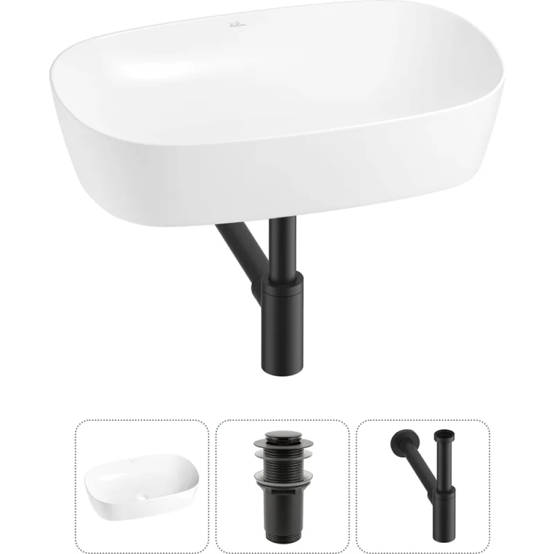 Набор Wellsee 3 в 1 Ground Breaking накладная раковина 61x39 см 20212354R