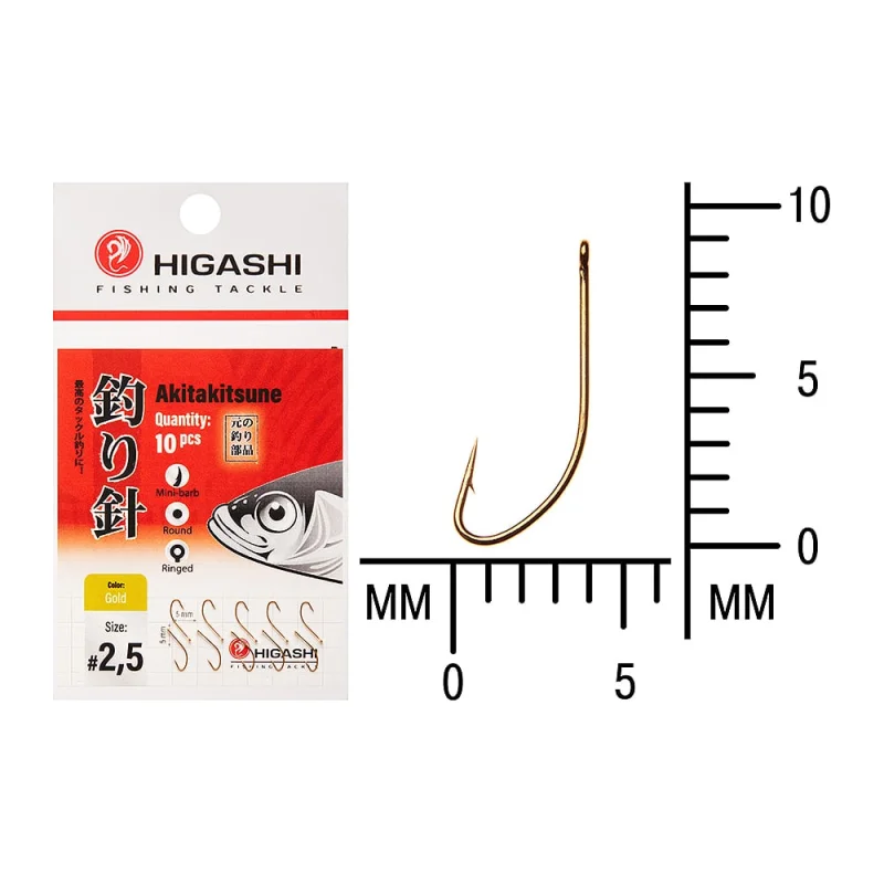 ΠΡΡΡΠΎΠΊ HIGASH Akitakitsune ringed #2.5 Gold 04899