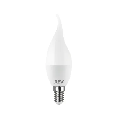 Лампа светодиодная Rev E14 2700К 7 Вт 180-240 В свеча на ветру матовая