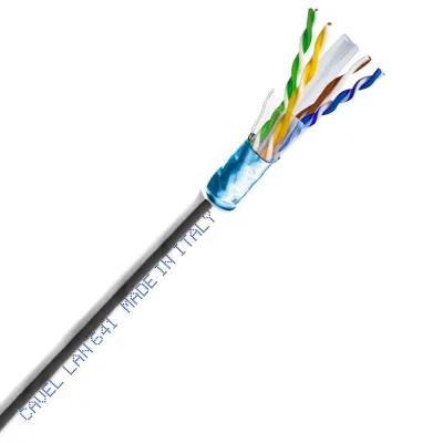 Интернет-кабель (витая пара) FTP CAT6 LAN 641 4х2х0,57 мм экранированный Cavel