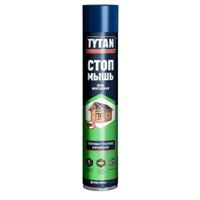 Пена монтажная бытовая Tytan Professional Стоп Мышь летняя 750 мл