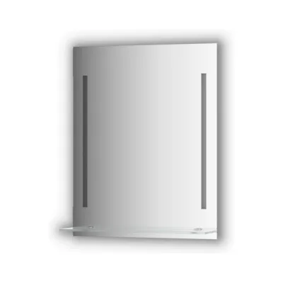 Зеркало с полочкой EVOFORM 60 см с 2-мя встроенными LED-светильниками 11 W (60x75 см) BY 2162