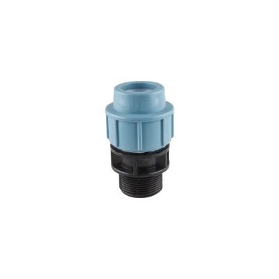 Муфта ПНД компрессионная с наружной резьбой (50 ммx1 1/4") AV Engineering AVE10650114