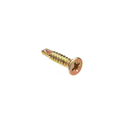 Оконный саморез со сверлом Kenner Жёлтый цинк под автомат 3,9х32 Kn 500шт сжс3932ф
