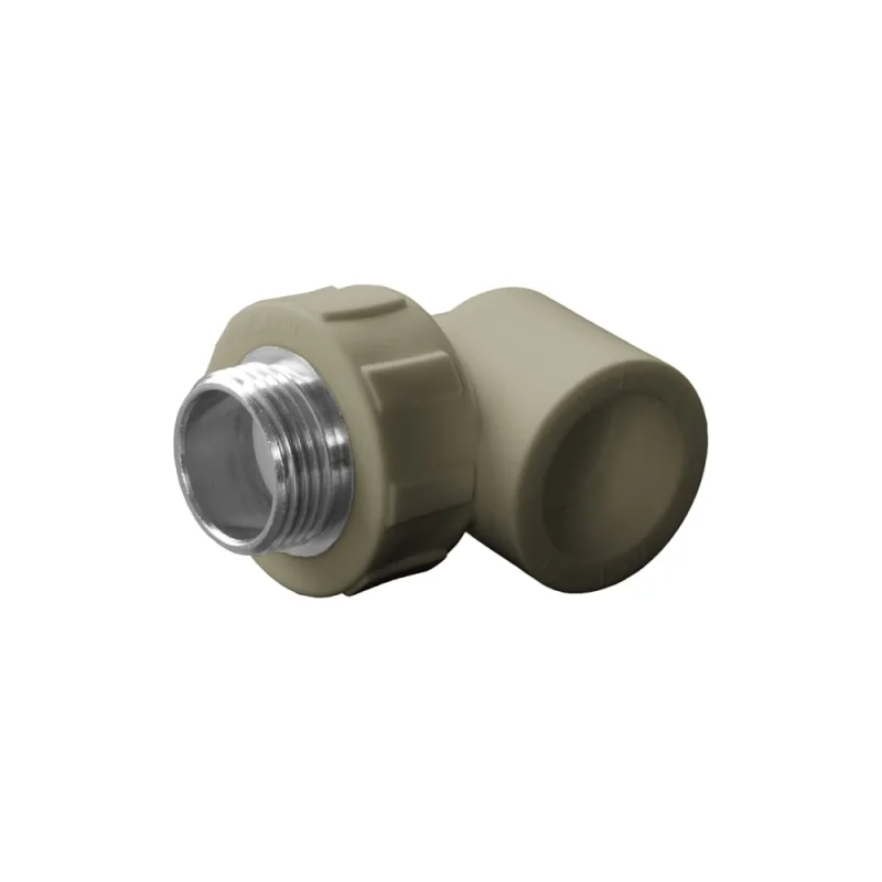 Угольник комбинированный ПОЛИТЭК 25x1/2 нар. р. PPRC (СЕРЫЕ) 9410002512С
