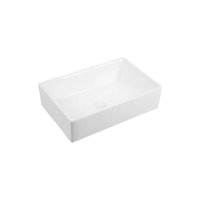 Накладной умывальник чаша Ceramicanova Element прямоугольная, 590х390х160 мм CN5013