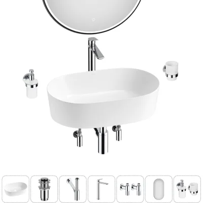 Набор Wellsee 7 в 1 Saint-Germain накладная раковина 56x37 см 20218551R