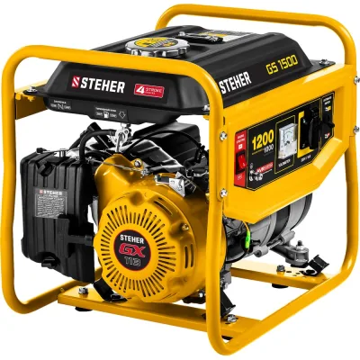 Бензиновый генератор STEHER 1200 Вт GS-1500