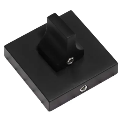 Поворотная кнопка Doorlock dl tk08/s/8/65 bl черная, для задвижек, квадратная розетка, шпиндель 8x65 мм 73387