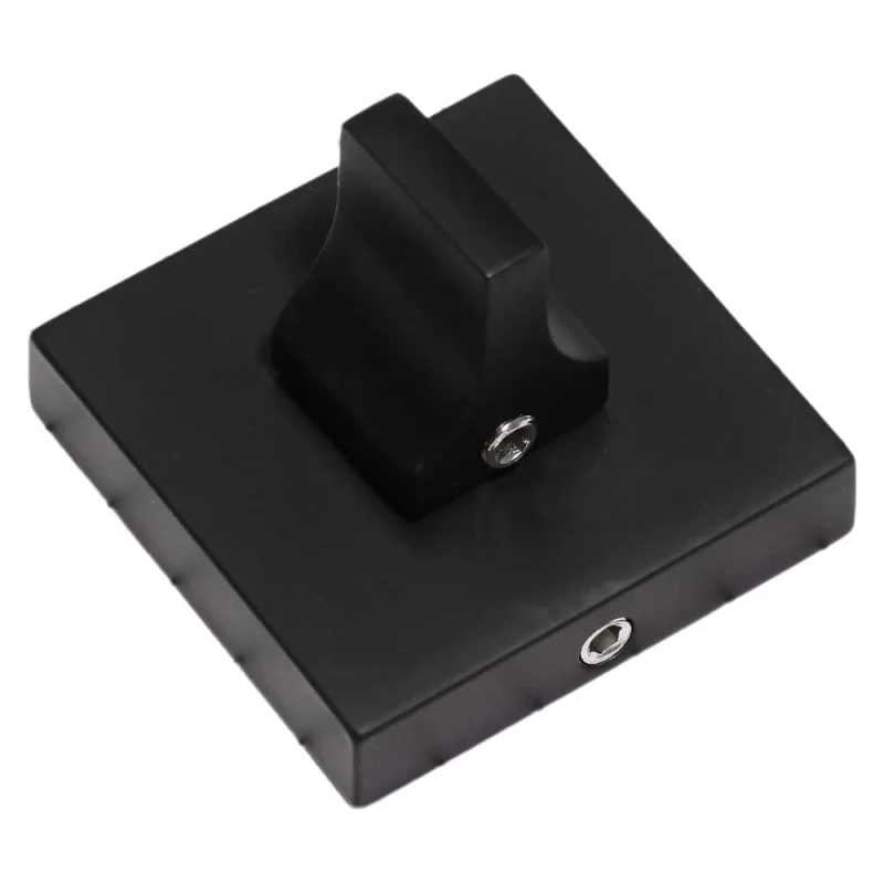 Поворотная кнопка Doorlock dl tk08/s/8/65 bl черная, для задвижек, квадратная розетка, шпиндель 8x65 мм 73387