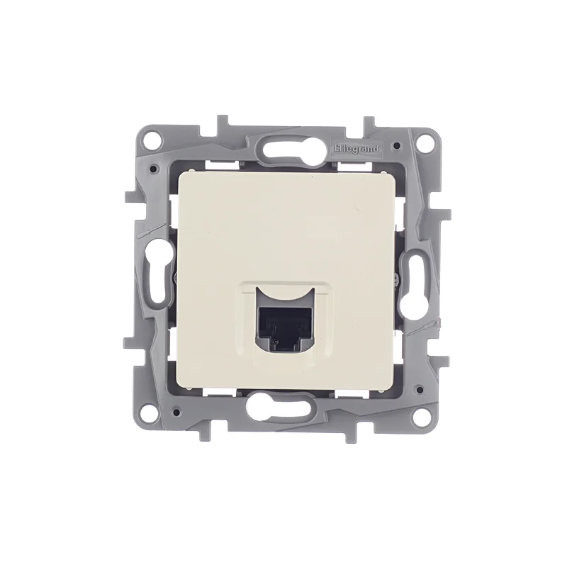 Розетка компьютерная Legrand Etika встраиваемая слоновая кость RJ45 (672341)