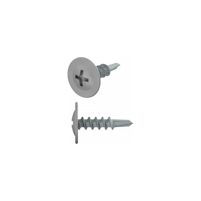 Саморез с прессшайбой STARFIX 4,2x16 мм, цинк, со сверлом, RAL 7004, 50 шт. SMZ1-87302-50