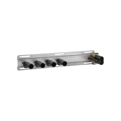 Термостат с полочкой Gessi HI-FI до 4 функций одновременно, 1/2" соединение, скрытая часть, цвет хром 63025.031