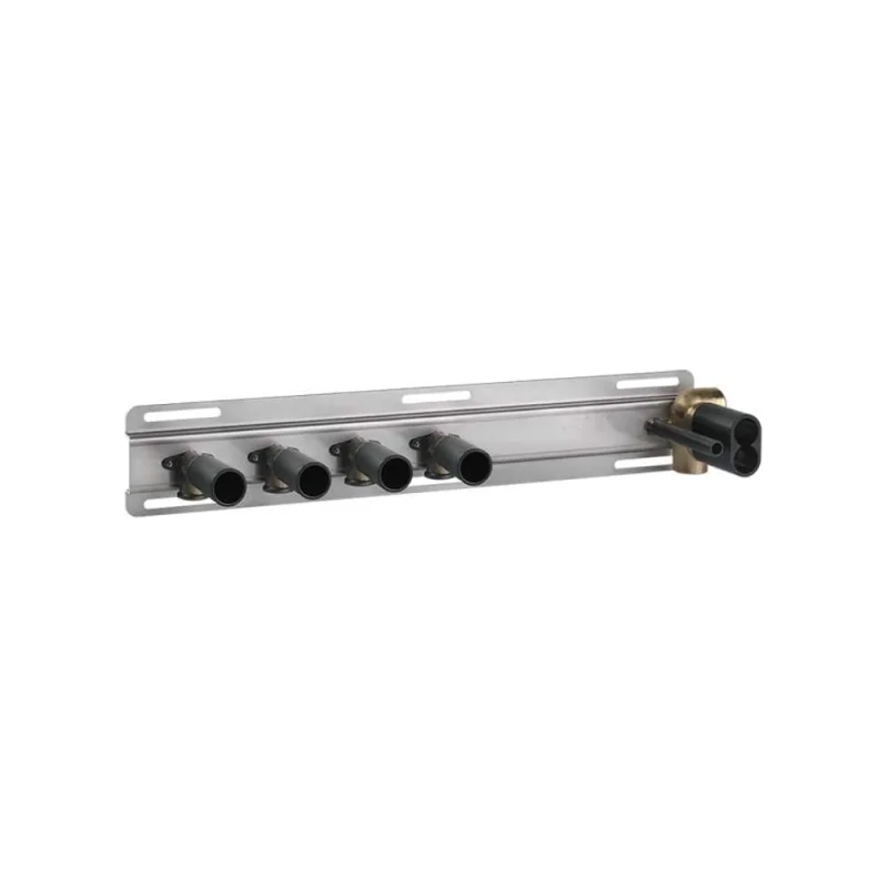 Термостат с полочкой Gessi HI-FI до 4 функций одновременно, 1/2" соединение, скрытая часть, цвет хром 63025.031