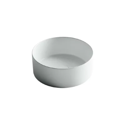 Умывальник чаша Ceramicanova Element накладная, круглая, цвет белый матовый 358х358х137мм CN6032MW