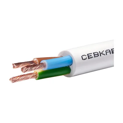 Провод Севкабель ПВС 3х0,75 мм, ГОСТ, 5 м 05548
