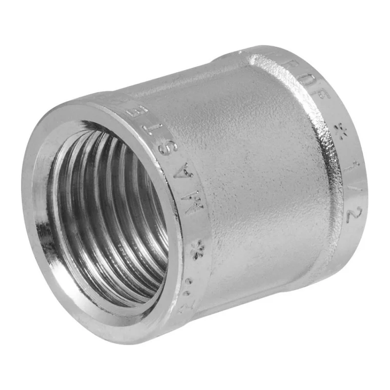 Муфта MPF 1/2" латунная никелированная внутренняя резьба ИС.072143