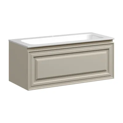 Тумба подвесная Sancos Very 995x445x406, c одним ящиком оснащенным доводчиками, Beige Soft VR100CE