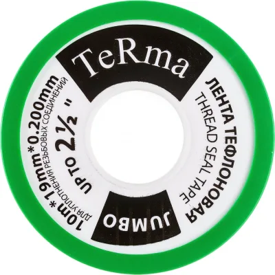 ФУМ лента Terma JUMBO 2 1/2", 10 м х 19 мм х 0.2 мм 20154