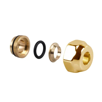 Фитинг для медной трубы SR Rubinetterie герметичный O-Ring, цвет золото 0481-1900D0E0