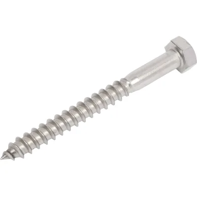 Шуруп Госкреп DIN 571 нерж. 8х80, 4 шт, тк=10, 14-0022097