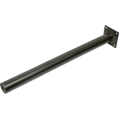 Ножка Tech-Krep D30х400 круглая, нерегулируемая, черная - накладка 151257