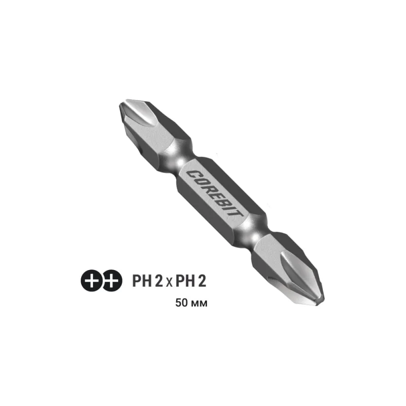 Бита 2Х COREBIT Ph2xPh2, 50 мм, 10 шт, бокс NOX 341702