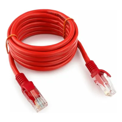 Многожильный литой патч-корд Cablexpert UTP кат.5e, 2м, красный PP12-2M/R