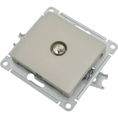 Механизм коннектора TV антенны Systeme Electric Glossa платина GSL001293