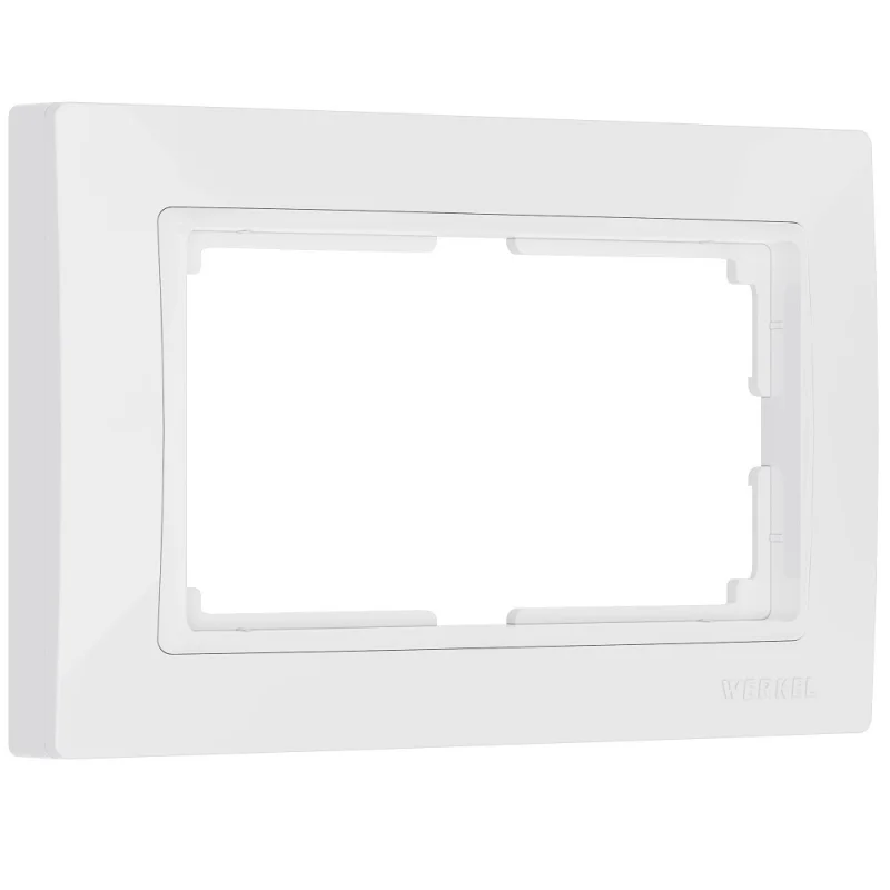 Рамка для двойной розетки Werkel Snabb Basic белая (a051304)