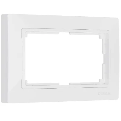 Рамка для двойной розетки Werkel Snabb Basic белая (a051304)