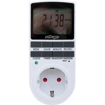 Электрический таймер Energenie LCD-дисплей 2,3″, белый EG-SST-01