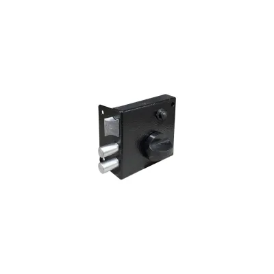 Накладной замок Marlok ЗН 3, 2 ригеля, с защелкой, черный 020583