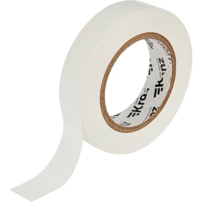 Изолента ПВХ KRANZ 0,13х15 мм, 20 м, белая KR-09-2601