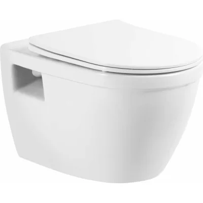 Подвесной унитаз BelBagno LOTO безободковый с сиденьем Soft Close BB070CHR/SC