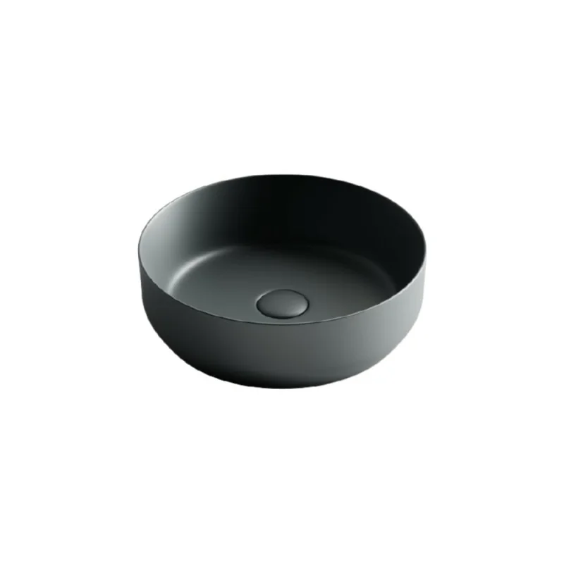 Умывальник чаша Ceramicanova Element накладная, цвет темный антрацит матовый 390х390х120 мм CN6022MDH