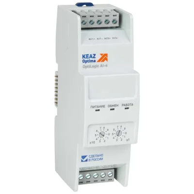 Модуль аналогового ввода КЭАЗ OptiLogic L-AI-4 288023