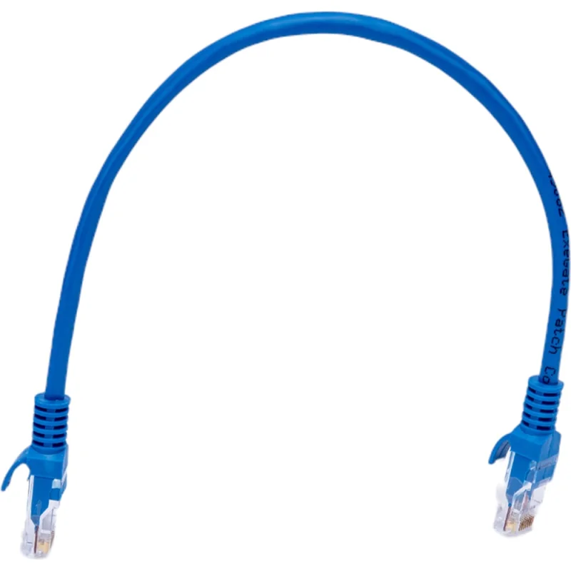 Патч-корд ExeGate UTP-RJ45-RJ45-5e-0,3M-BL, UTP, cat.5e, 0.3м, синий 258667