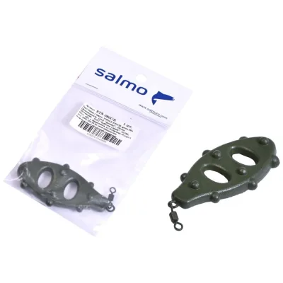 Груз с вертлюгом SALMO TURTLE SWIVEL green 080г STS-080GR