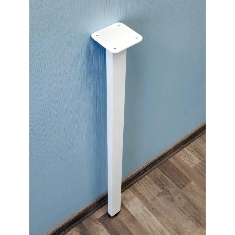 Ножка-опора для стола регулируемая металлическая, 925 мм, 40x20 мм, белая, барная, Лофт, 1 шт Parallax Параллакс 1lw4020092-ОР