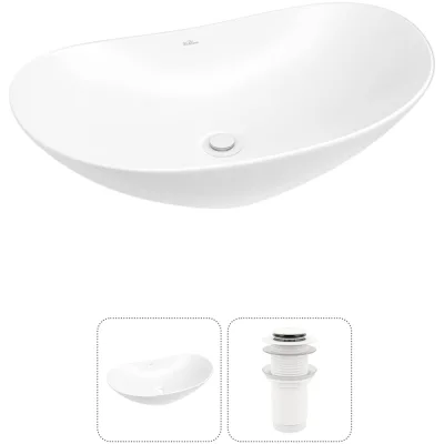 , Акционный набор 2 в 1 Carefree Dove накладная раковина 60x36 см (состоит из 33290 Wellsee 20212284R