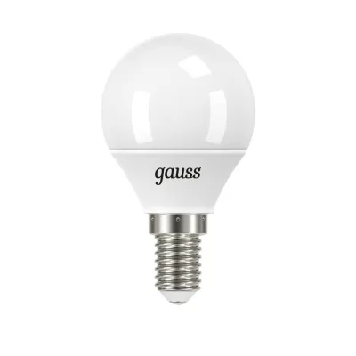 Лампа светодиодная Gauss E14 6500К 6,5 Вт 550 Лм 175-240 В шар тонированная